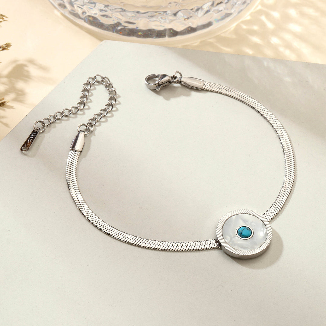 Eye of Protection Silver Bracelet - Salty Accessories
