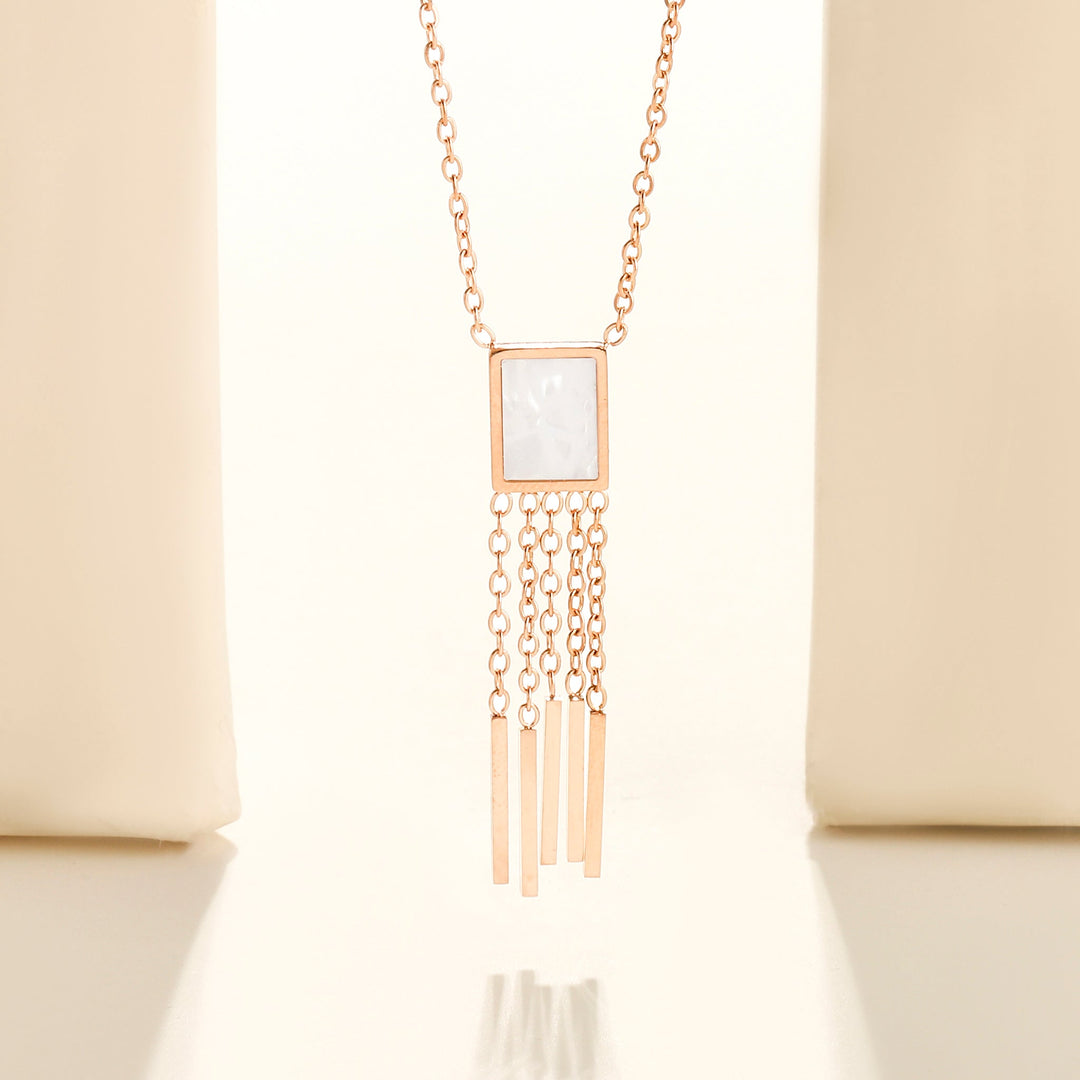 Quirky Chic Rose Gold Necklace - Salty Accessories