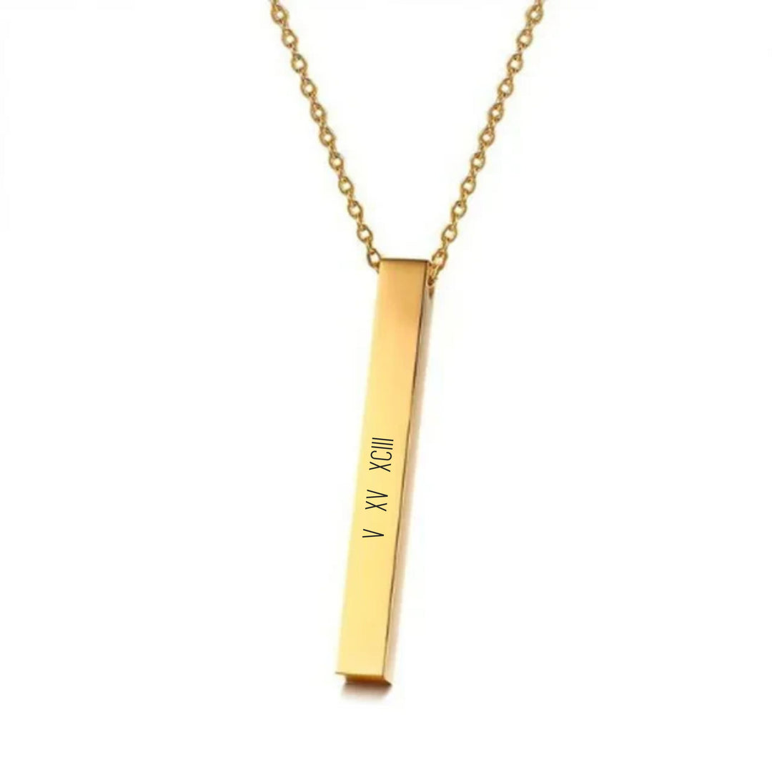 Personalised Street Chic Golden Chain - Salty Accessories